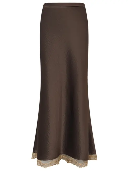 Юбка комбинированная dentelle brune LORER