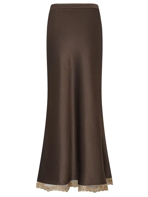Юбка комбинированная dentelle brune LORER