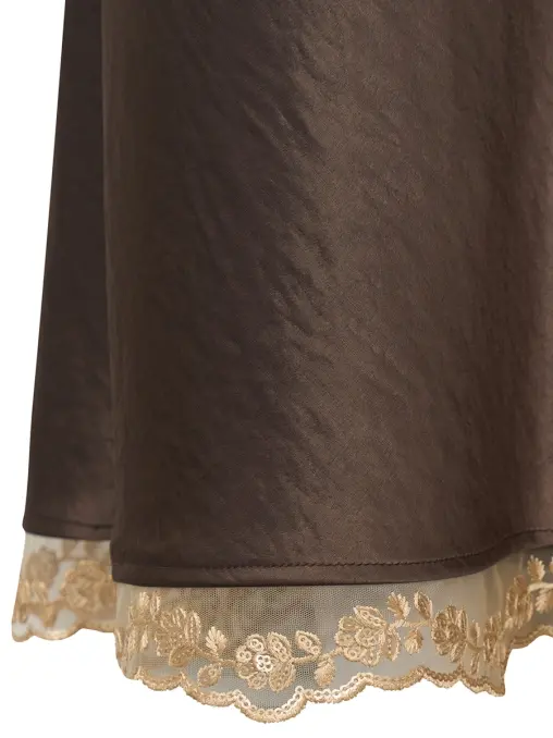 Юбка комбинированная dentelle brune LORER