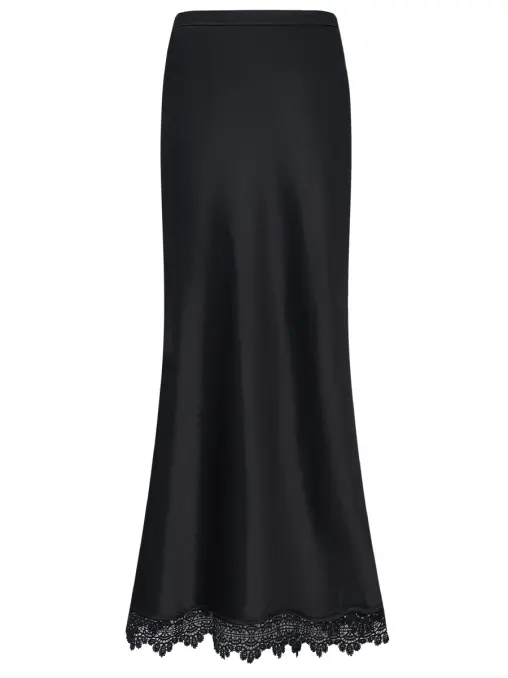 Юбка однотонная dentelle noir LORER