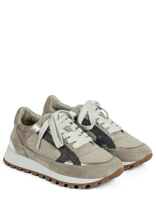 Кроссовки комбинированные BRUNELLO CUCINELLI