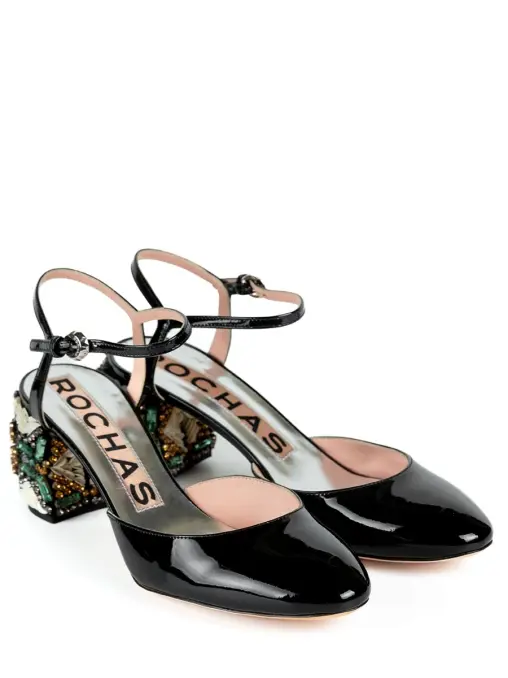 Босоножки кожаные ROCHAS