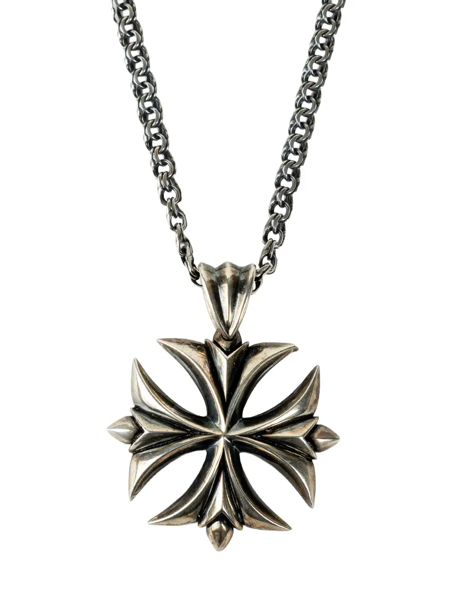 Колье серебряное