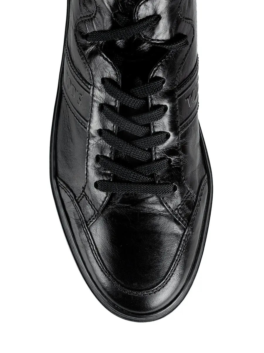 Кроссовки кожаные