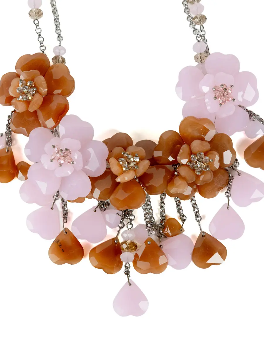 Колье из горного хрусталя