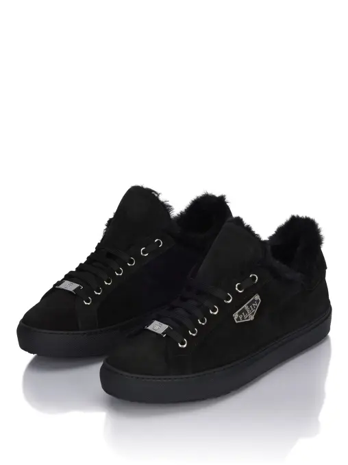 Кеды замшевые на меху PHILIPP PLEIN