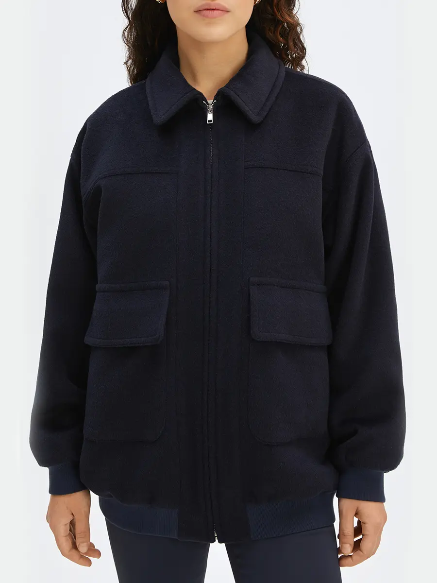 Бомбер с мехом норки