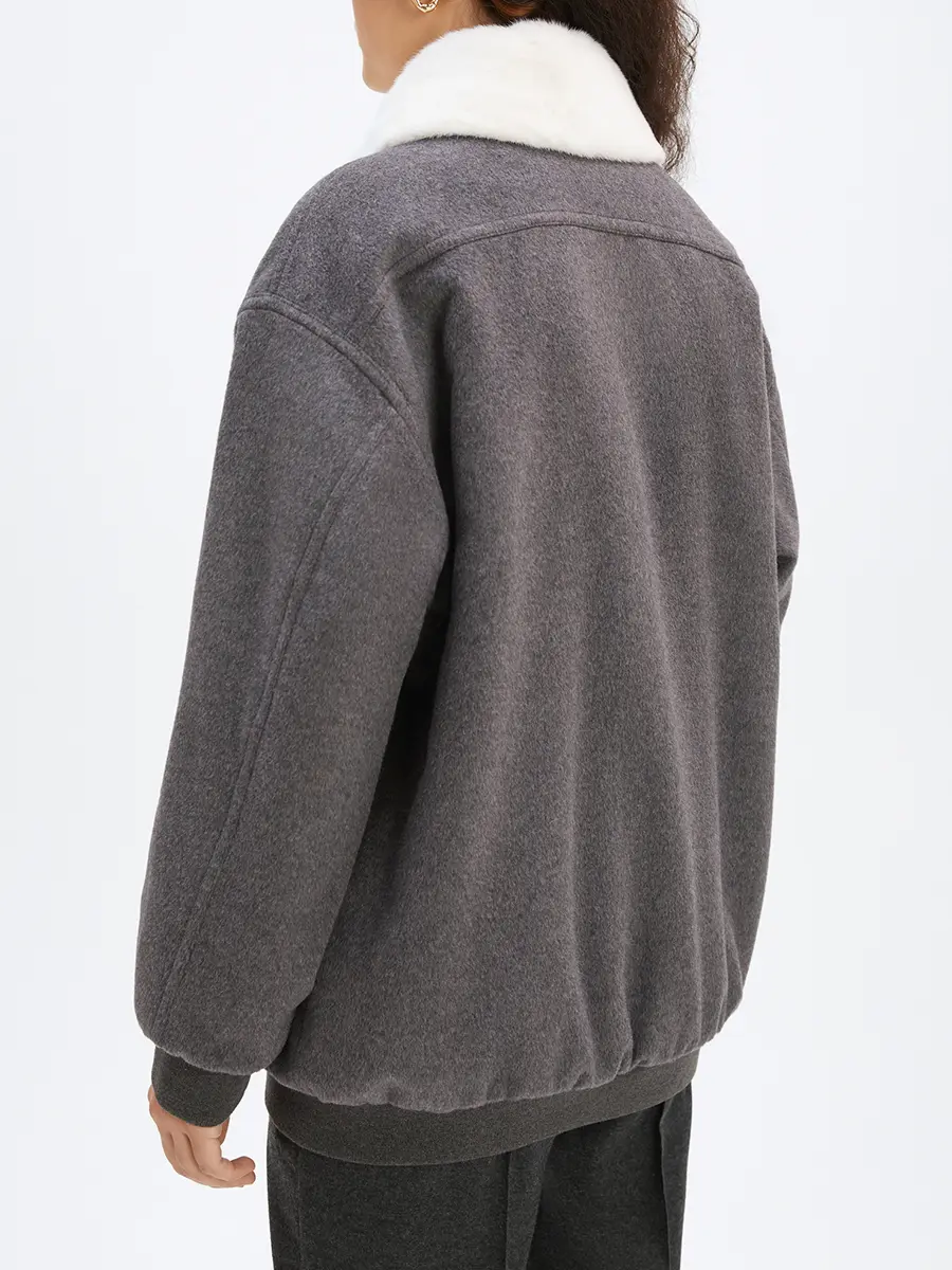 Бомбер с мехом норки