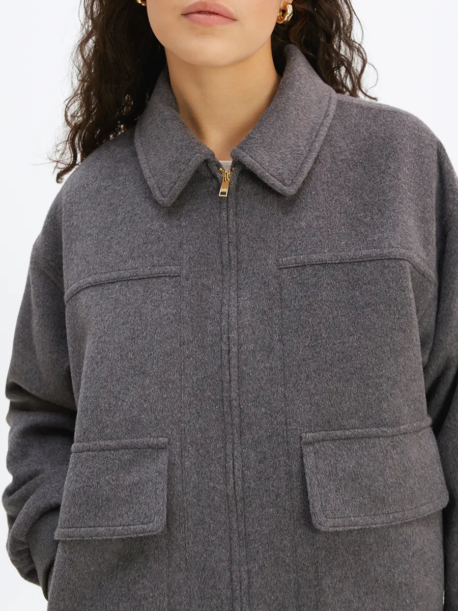 Бомбер с мехом норки