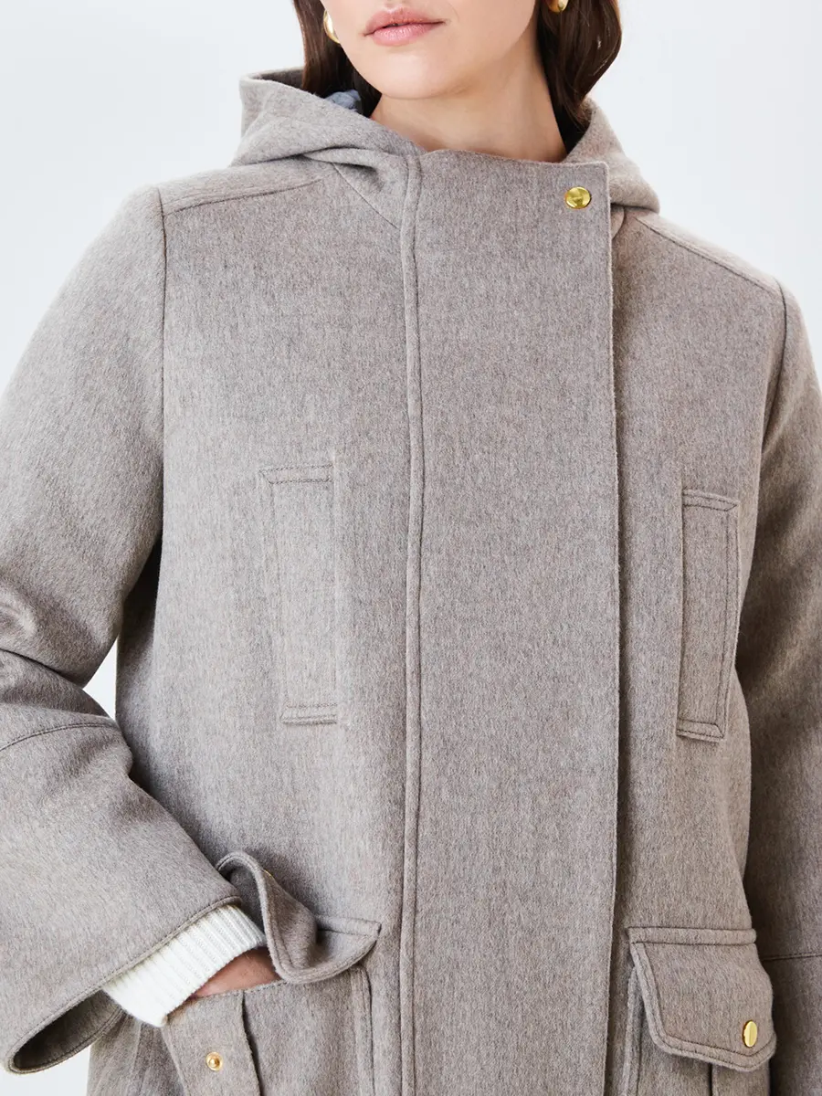 Полупальто из шерсти и кашемира