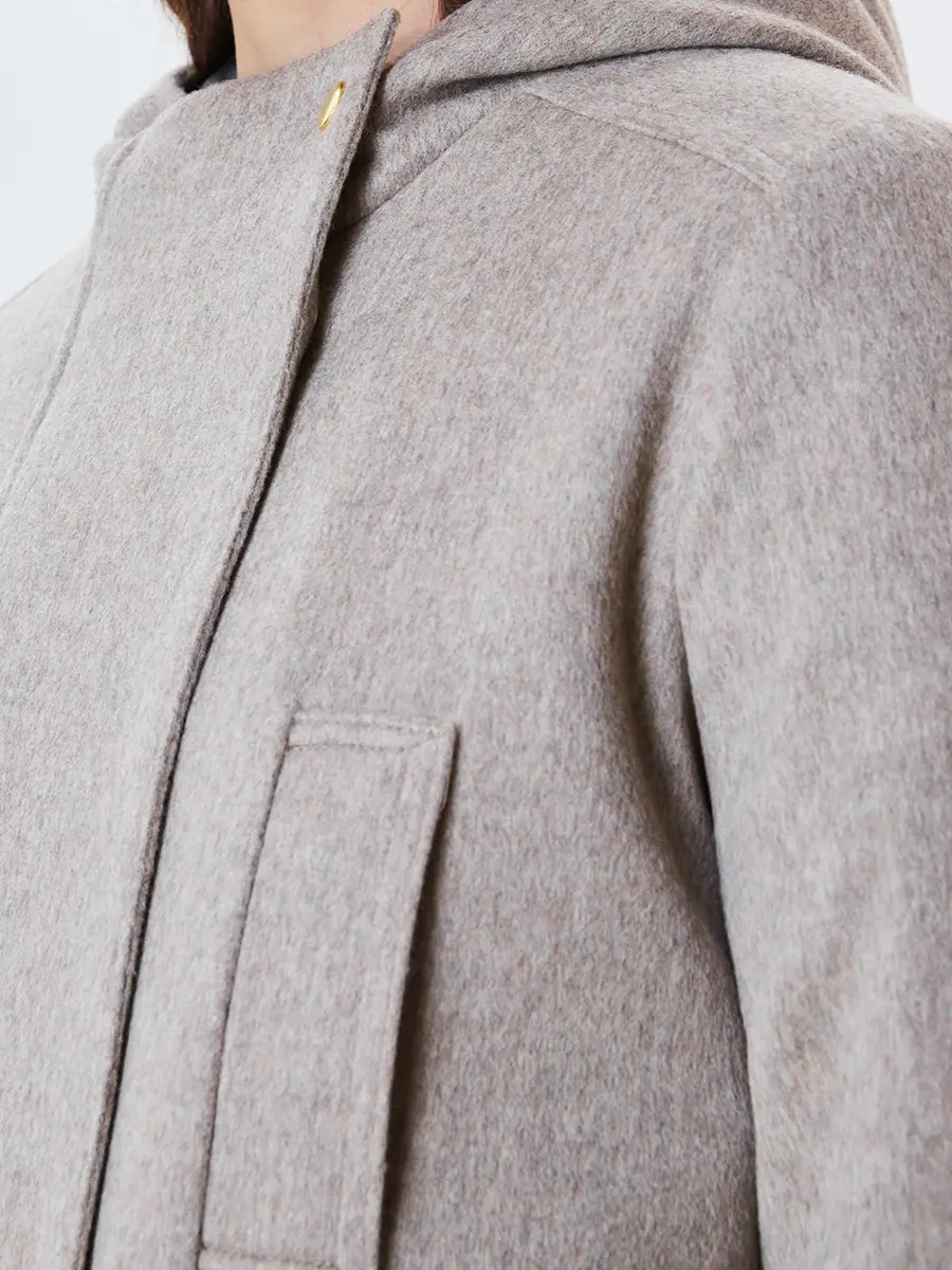 Полупальто из шерсти и кашемира