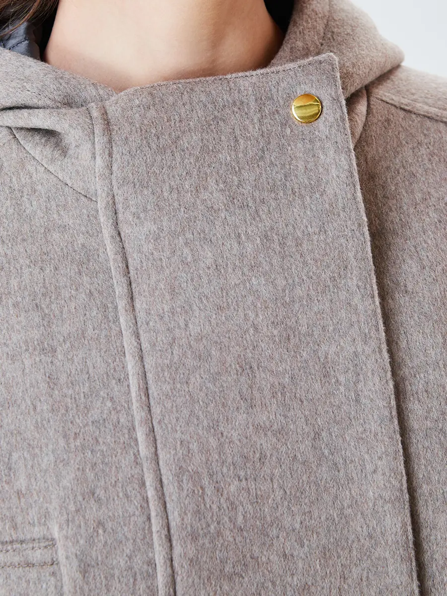 Полупальто из шерсти и кашемира