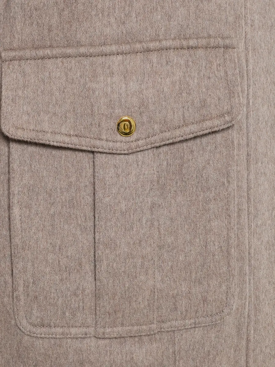 Полупальто из шерсти и кашемира