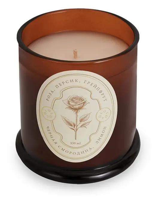 Свеча с ароматом розы OLOLOL