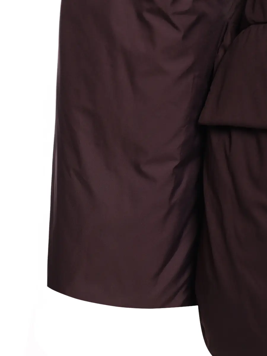 Пуховик однотонный