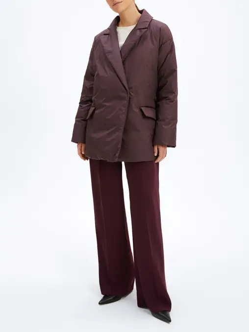 Пуховик однотонный OLOLOL