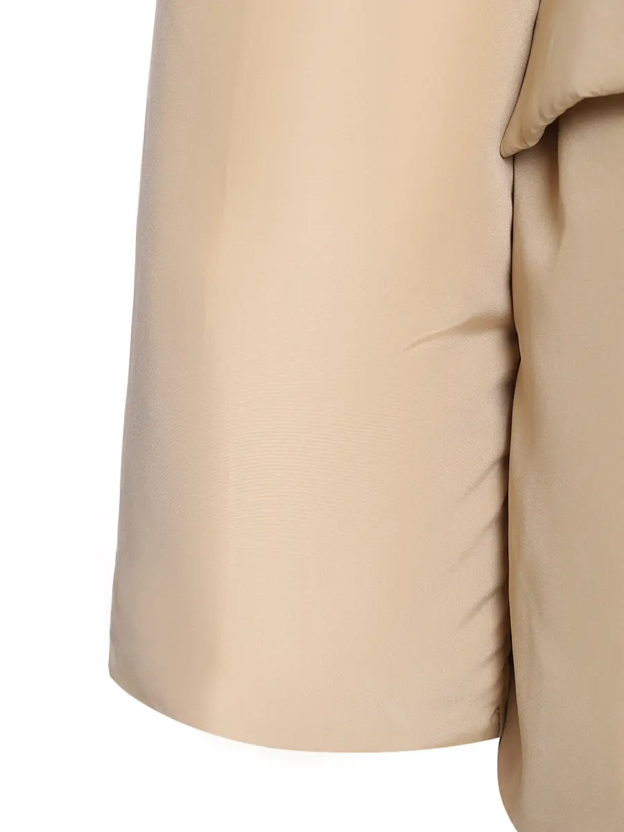 Пуховик однотонный