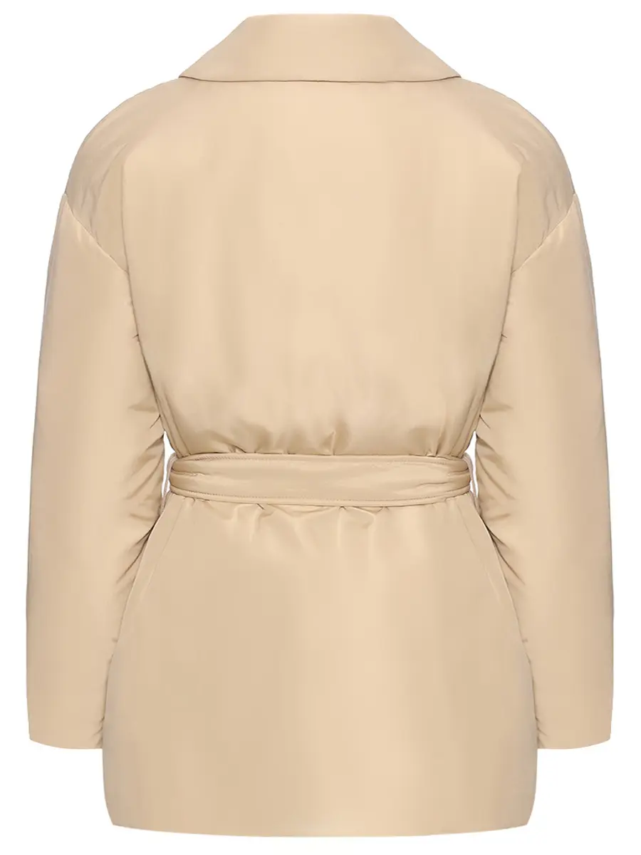 Пуховик однотонный