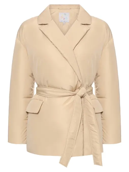 Пуховик однотонный OLOLOL