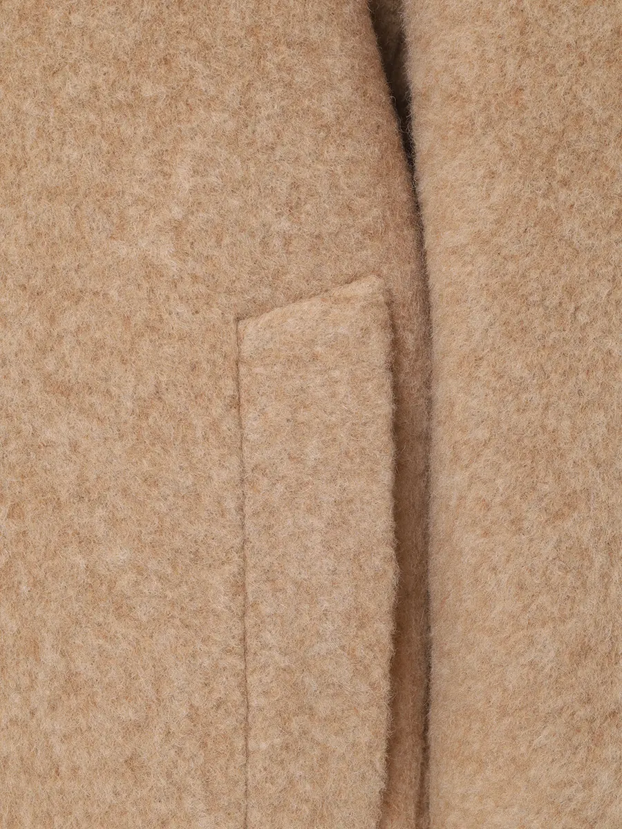 Пальто из шерсти альпака