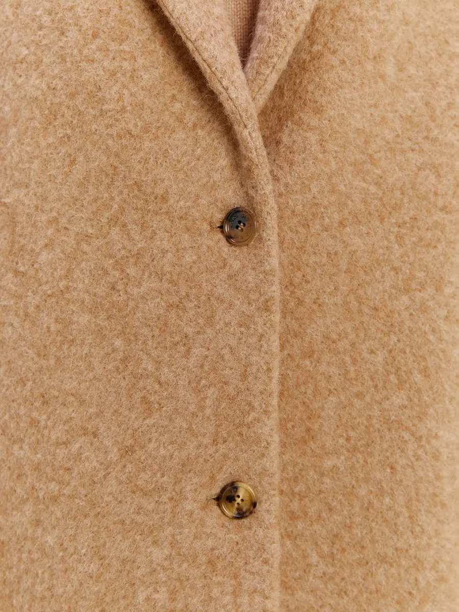 Пальто из шерсти альпака