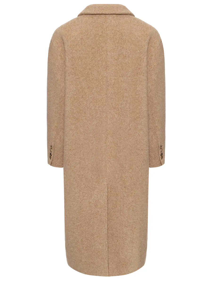 Пальто из шерсти альпака