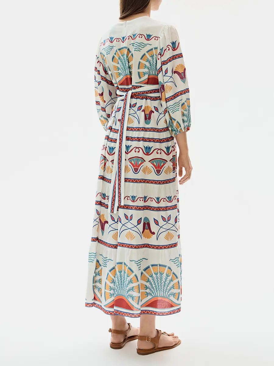 Платье изо льна и вискозы