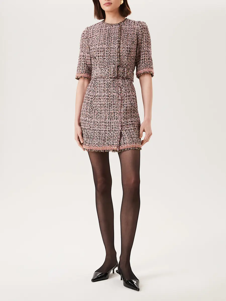 Платье твидовое