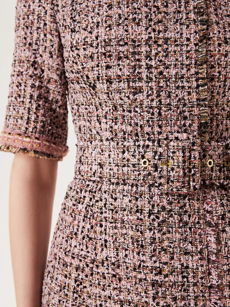 Платье твидовое