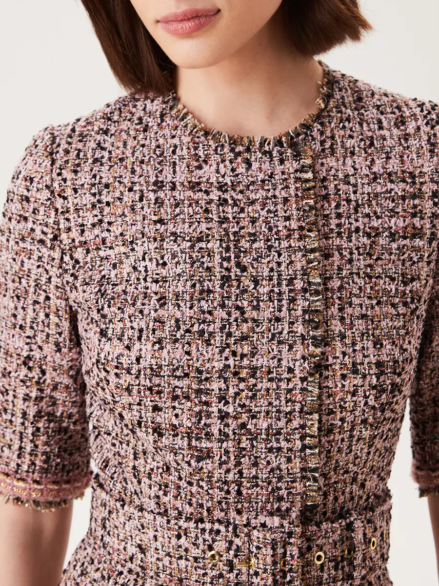 Платье твидовое
