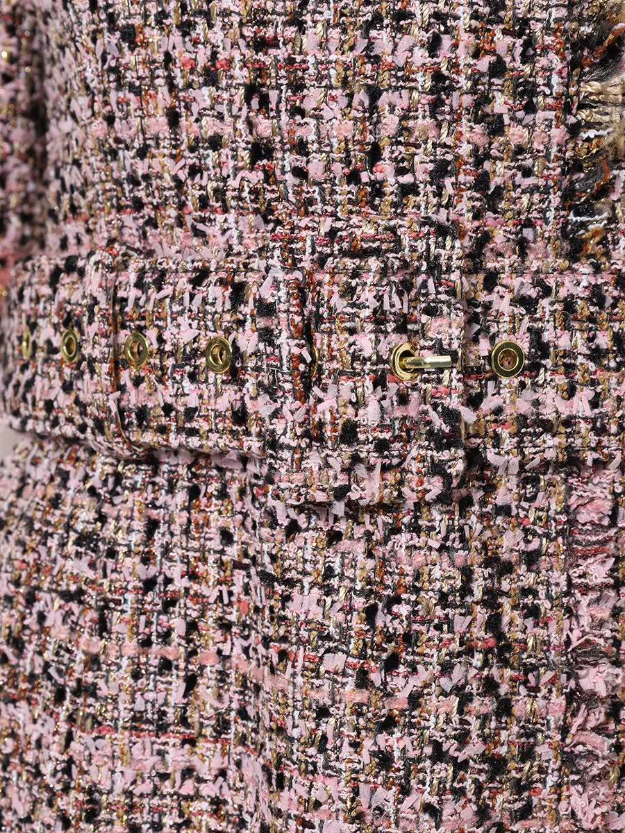 Платье твидовое