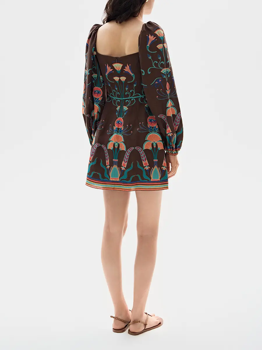 Платье изо льна и вискозы