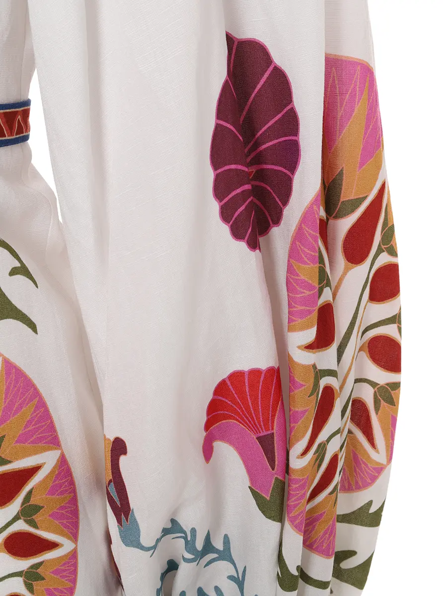 Платье изо льна и вискозы