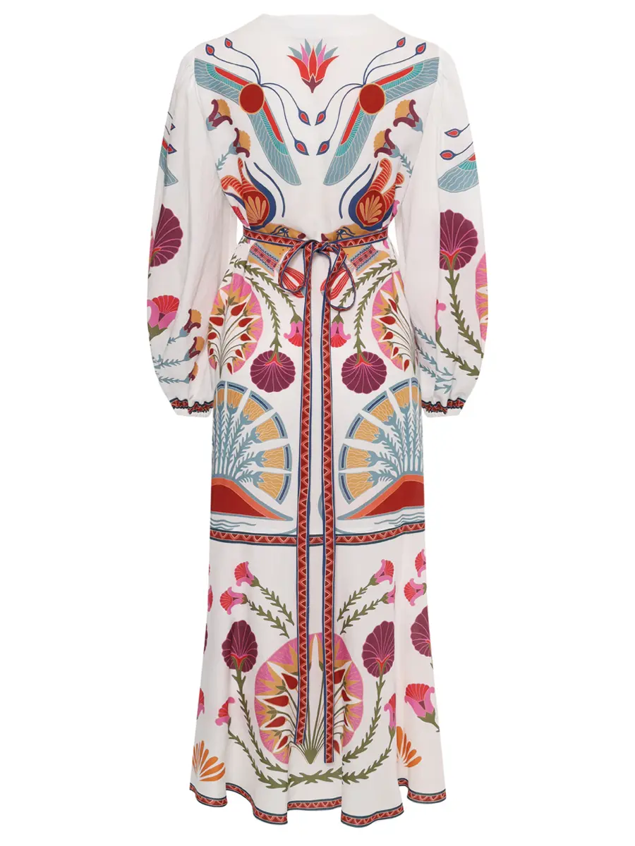 Платье изо льна и вискозы