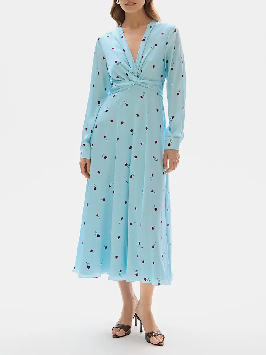 Платье шелковое