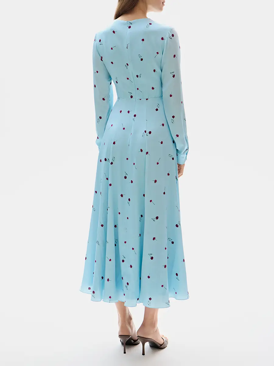 Платье шелковое