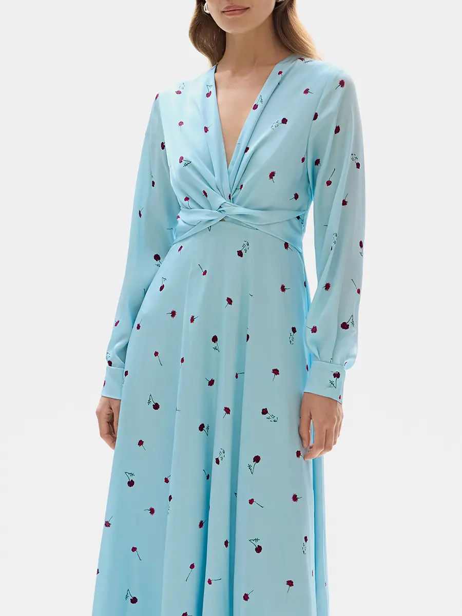 Платье шелковое