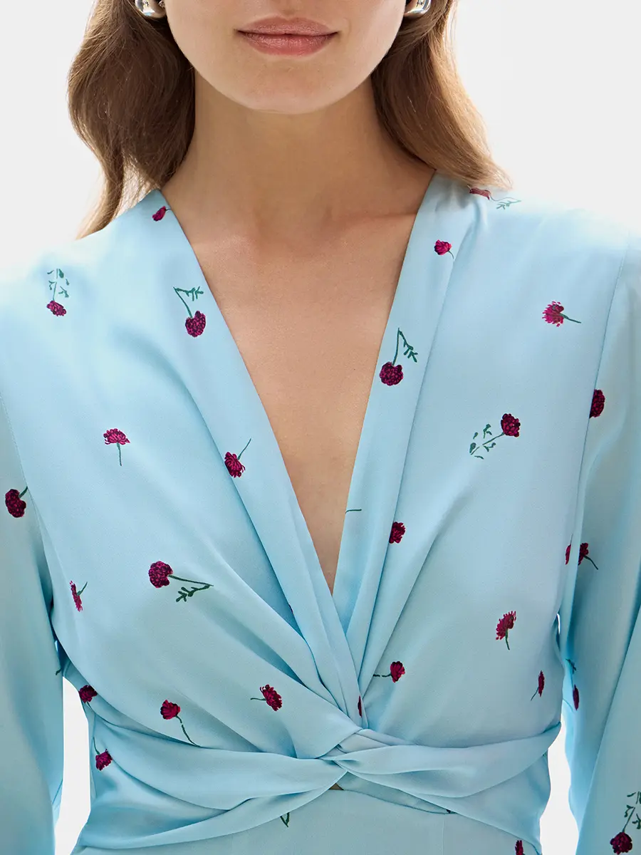 Платье шелковое