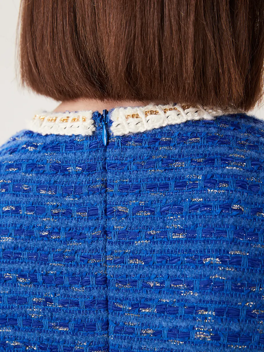 Платье твидовое