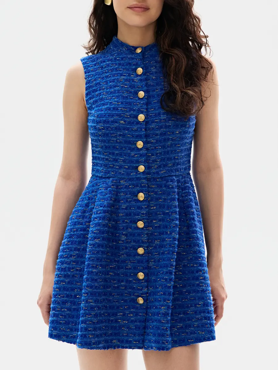Платье твидовое