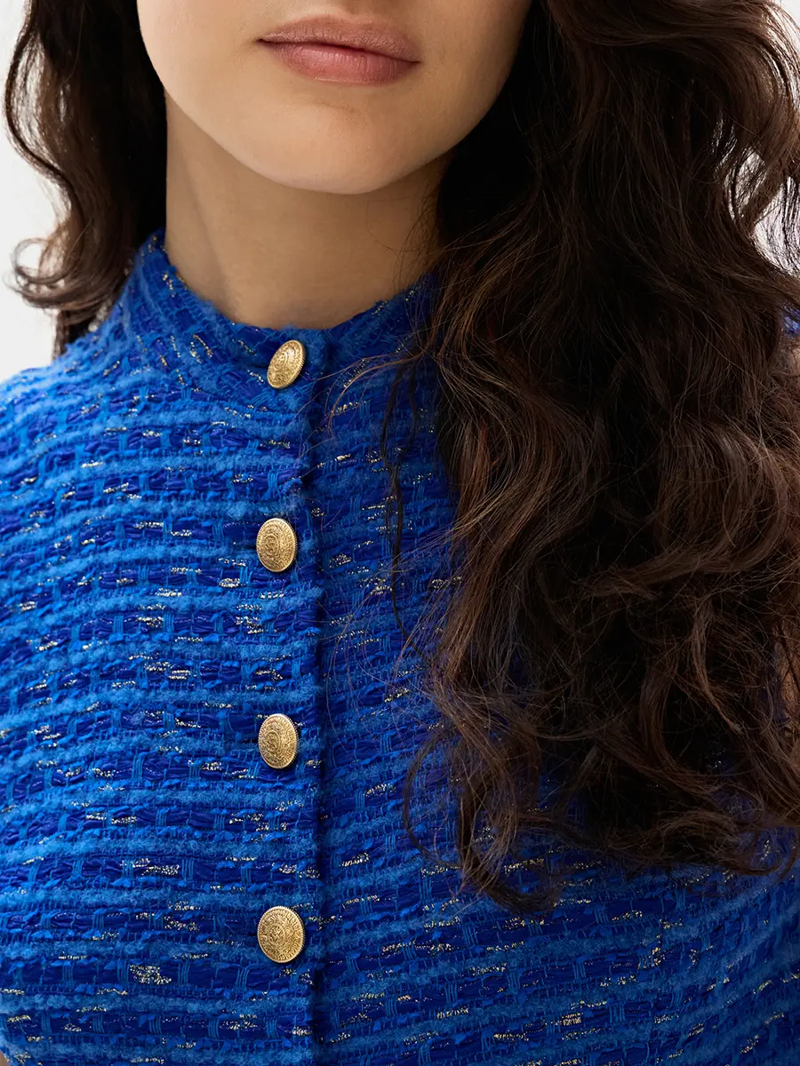 Платье твидовое