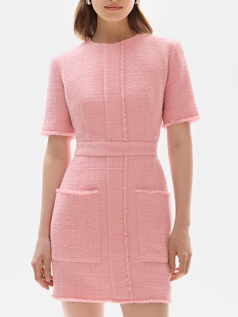 Платье твидовое