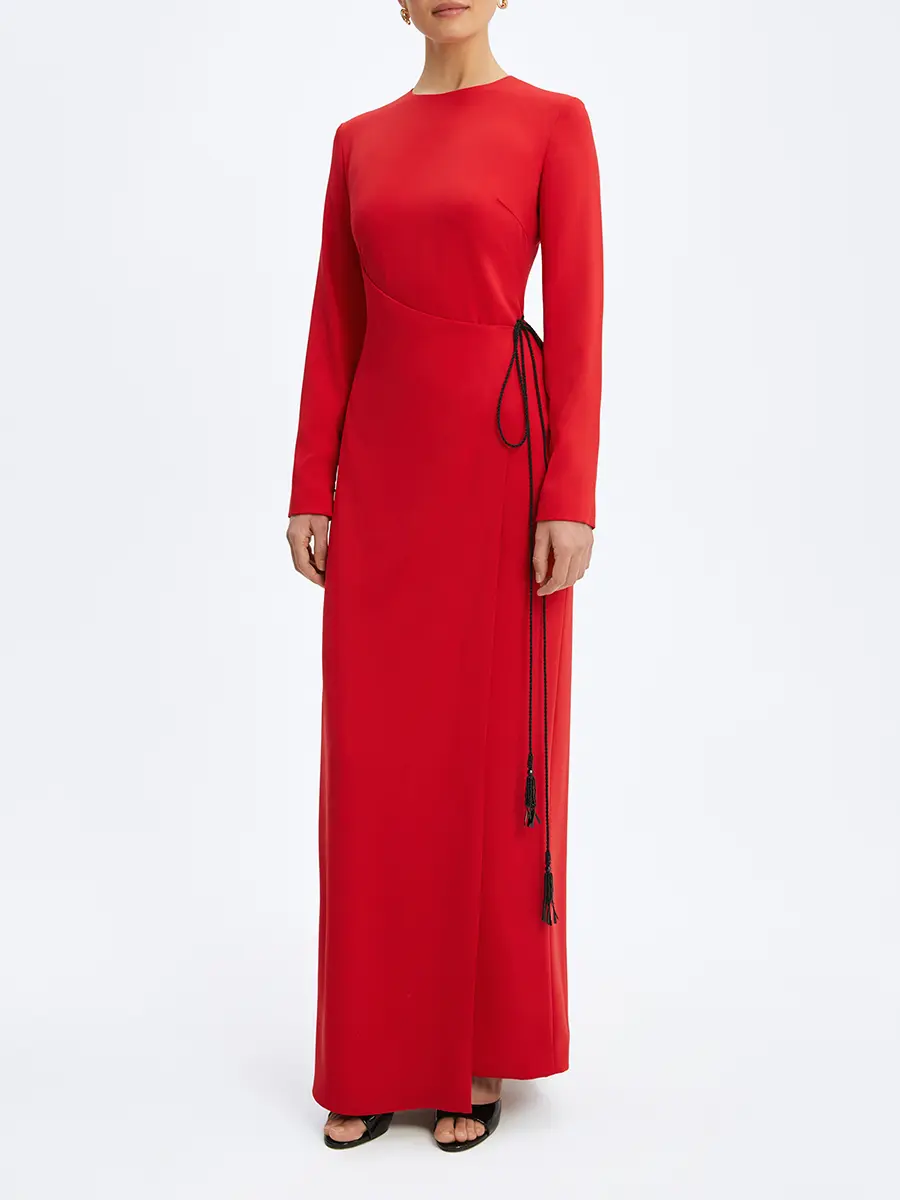 Платье однотонное