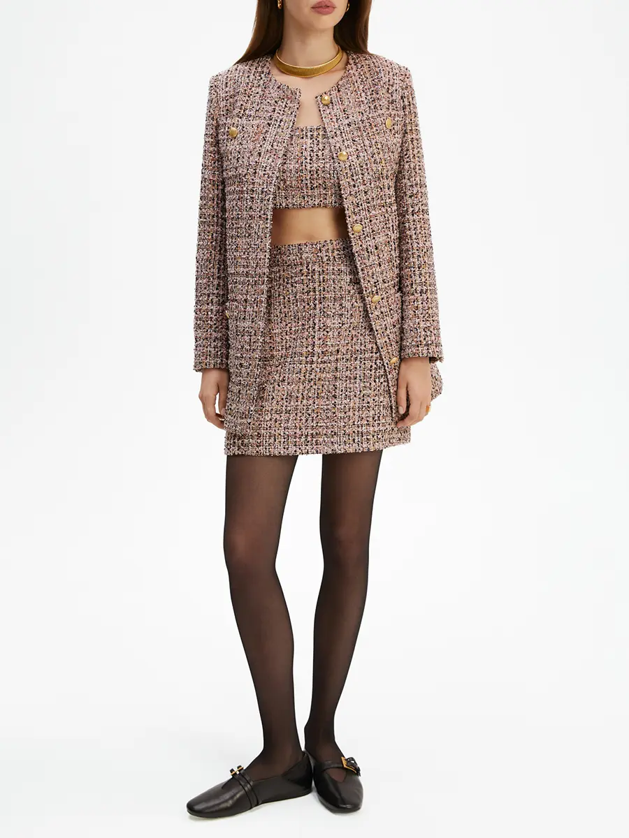 Жакет твидовый