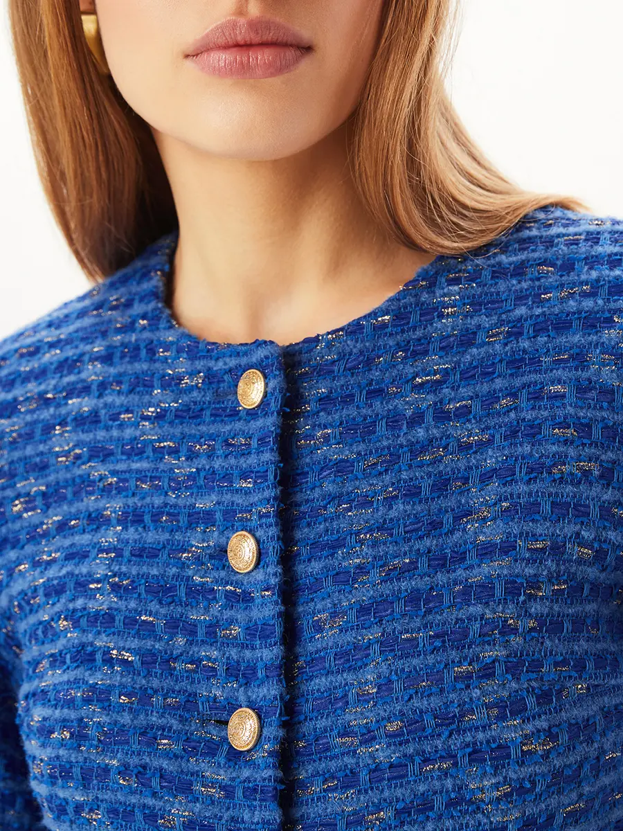 Жакет твидовый