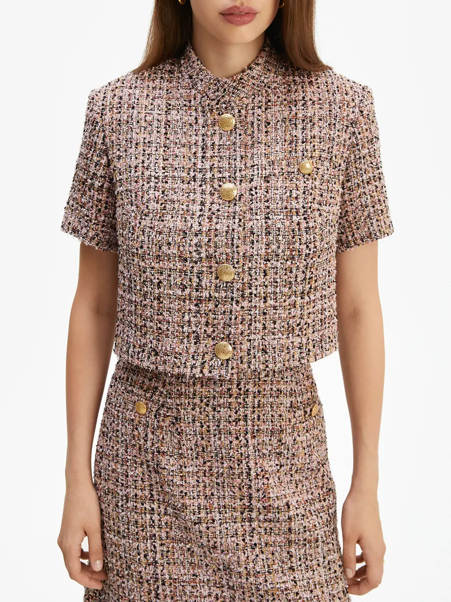 Жакет твидовый