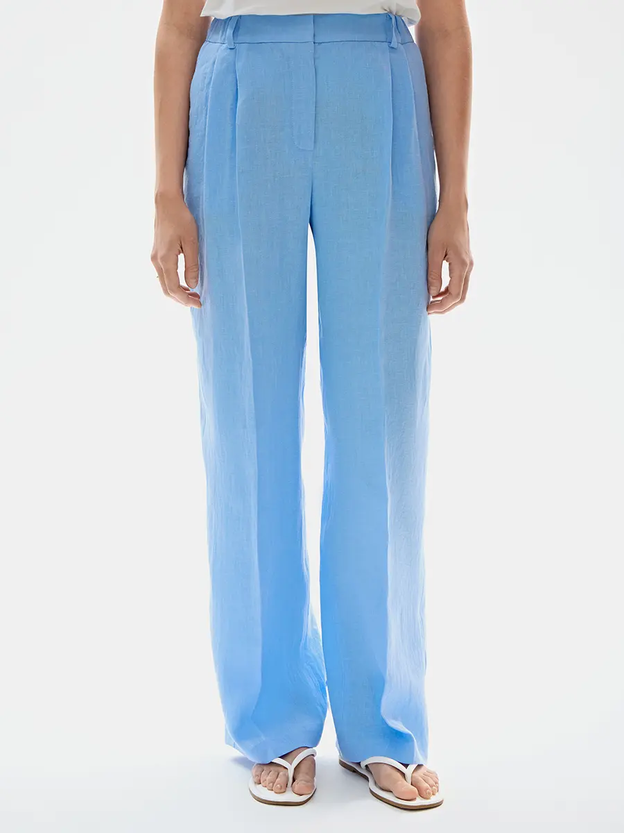 Брюки льняные