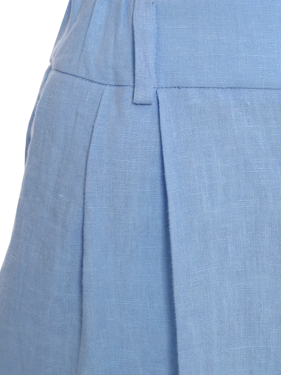 Брюки льняные