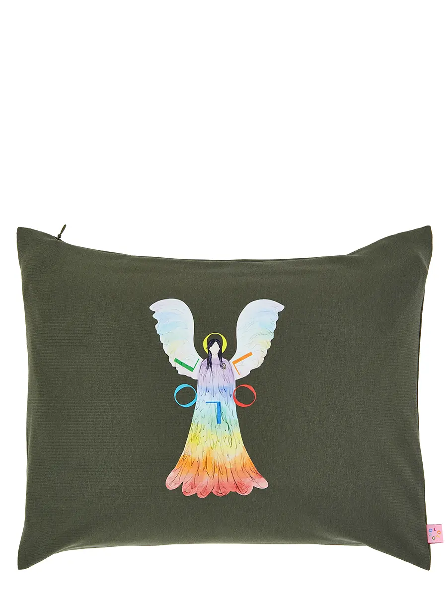 Подушка с гречихой, наволочкой и трикотажным чехлом