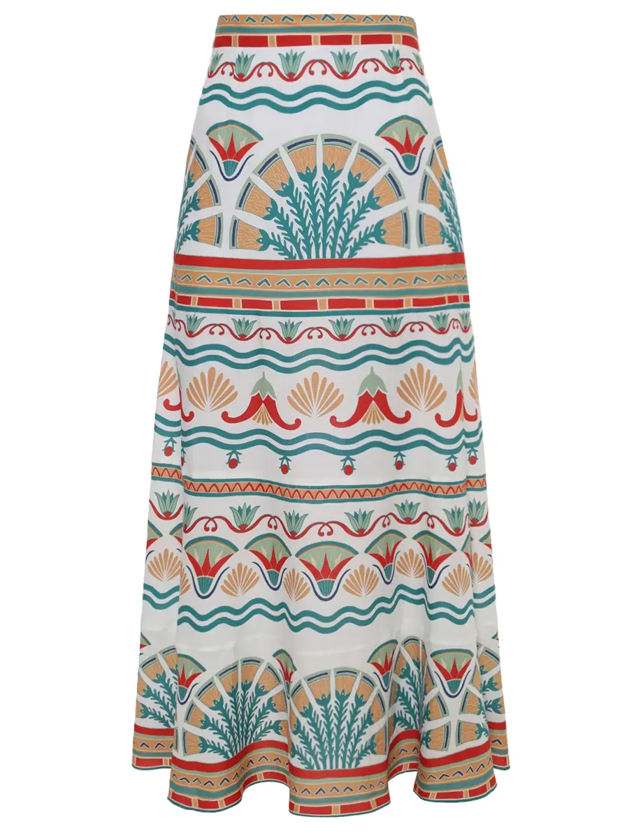 Юбка из вискозы и льна